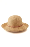 Helen Kaminski Prima 10 Raffia Hat In Natural/ Pomelo