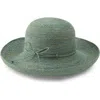 Helen Kaminski Provence 10 Packable Raffia Hat In Green