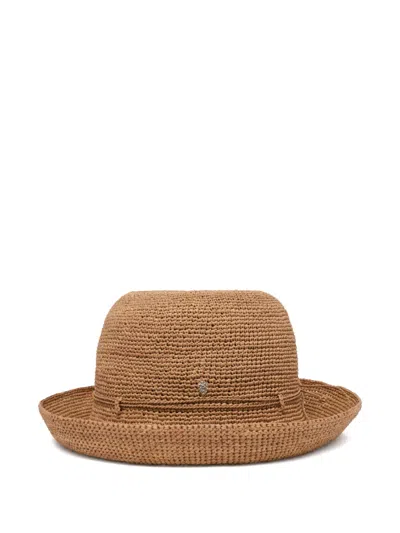 Helen Kaminski Gehäkelter Provence 8 Hut Aus Raffiabast In Brown