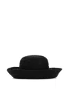 Helen Kaminski Black Raffia Provence 08 Hat In Grey
