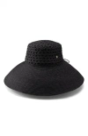 Helen Kaminski Raffia Dome Hat In Black
