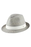 Helen Kaminski Raffia Fedora In Eclipse Melange/moonlight