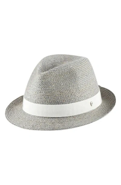 Helen Kaminski Raffia Fedora In Eclipse Melange/moonlight