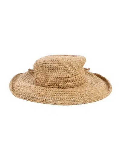 Pre-owned Helen Kaminski Raffia Hat In Neutrals