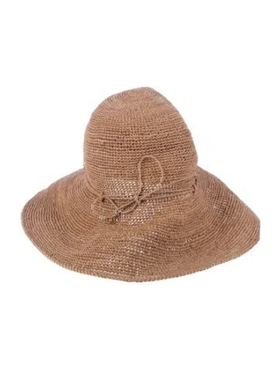 Pre-owned Helen Kaminski Raffia Hat In Neutrals