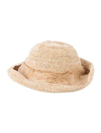 Pre-owned Helen Kaminski Raffia Hat In Neutrals