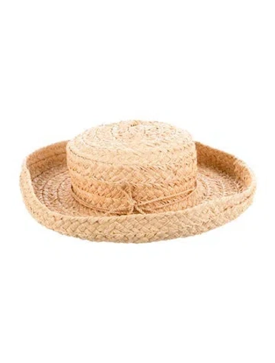 Pre-owned Helen Kaminski Raffia Hat In Neutrals
