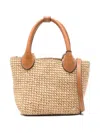 Helen Kaminski Shoulder Bag With Detachable Strap And Dual Handles In Neutral