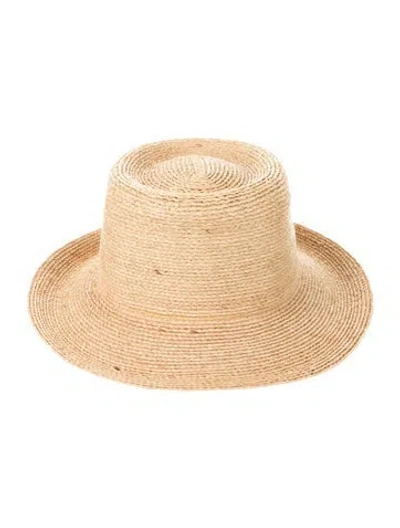 Pre-owned Helen Kaminski Raffia Panama Hat In Neutral
