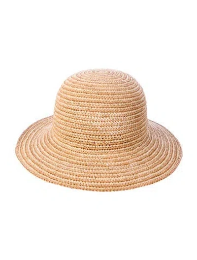 Pre-owned Helen Kaminski Raffia Panama Hat In Neutral