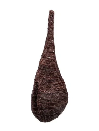 Pre-owned Helen Kaminski Raffia Shoulder Bag In Brown