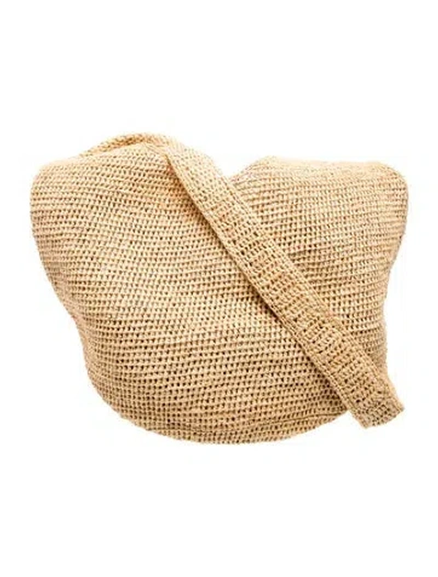 Pre-owned Helen Kaminski Raffia Shoulder Bag In Neutral