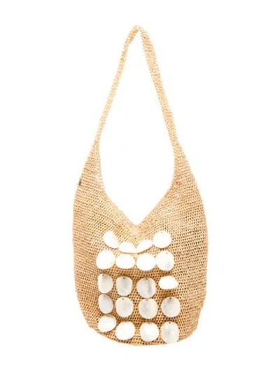 Pre-owned Helen Kaminski Raffia Shoulder Bag In Neutrals