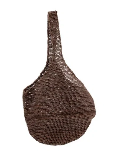 Pre-owned Helen Kaminski Raffia Shoulder Bag W/ Tags In Brown