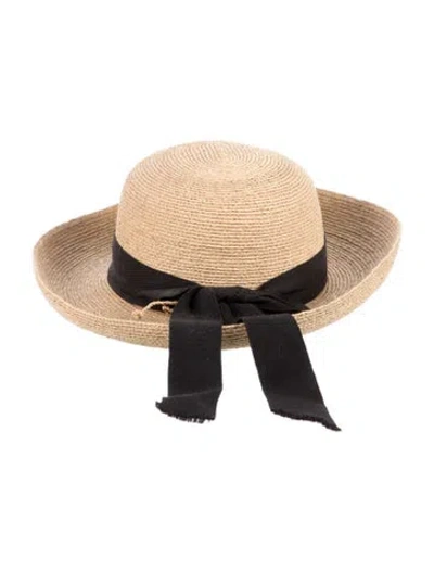 Pre-owned Helen Kaminski Raffia Sun Hat In Neutrals