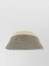 Helen Kaminski Raffia Visor Bianca Wide Brim Woven In Gray