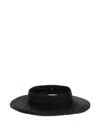 Helen Kaminski "rani" Wide Brim Straw Material Hat In Black