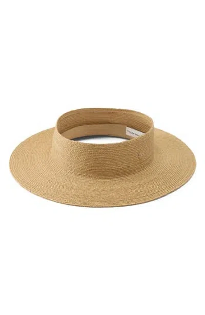 Helen Kaminski Rani Raffia Visor In Metallic