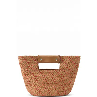 Helen Kaminski Remi Raffia Tote In Nougat/tropical/caramel