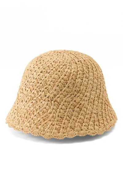 Helen Kaminski Rio Raffia Cloche In Brown
