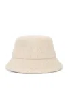 Helen Kaminski Rita Mohair Blend Bucket Hat In White