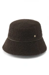 Helen Kaminski Seda Wool Blend Bucket Hat In Brown