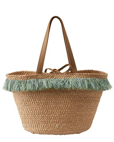 Helen Kaminski Seline Straw Tote In Brown