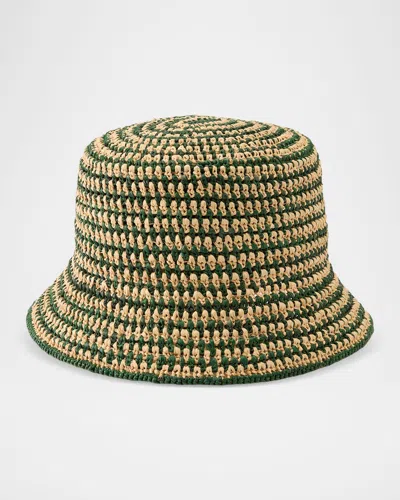 Helen Kaminski Shashika Raffia Bucket Hat In Pattern