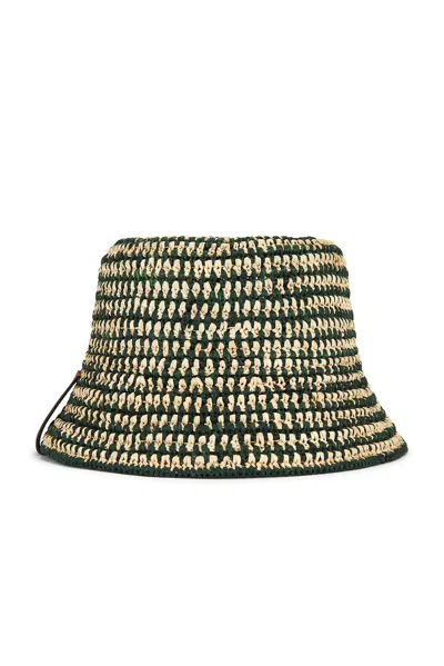 Helen Kaminski Shashika Raffia Crochet Bucket Hat