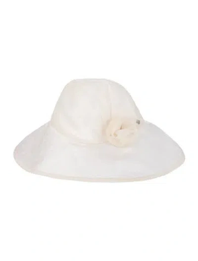 Pre-owned Helen Kaminski Silk Bucket Hat In Neutral