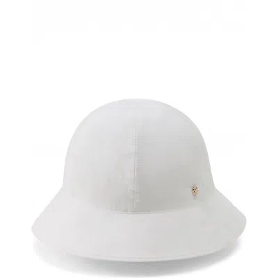 Helen Kaminski Skye Upf 50+ Linen Cloche In White