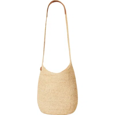 Helen Kaminski Small Rafia Sac Bucket Bag In Natural/tan