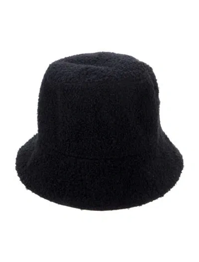 Pre-owned Helen Kaminski Soft Sleek Bucket Hat In Black