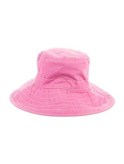 Pre-owned Helen Kaminski Solid Bucket Hat In Pink