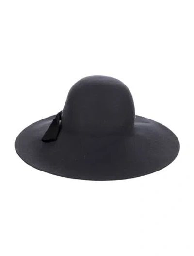 Pre-owned Helen Kaminski Solid Wool Fedora In Blue