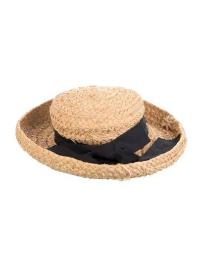 Pre-owned Helen Kaminski Straw Hat In Neutral