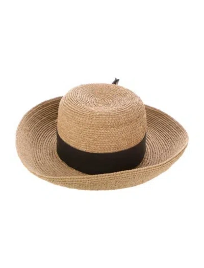 Pre-owned Helen Kaminski Straw Hat In Neutral