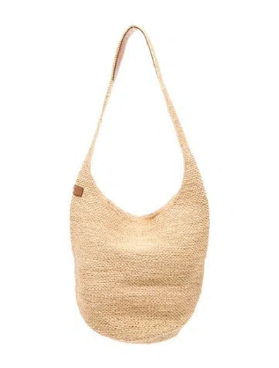 Pre-owned Helen Kaminski Straw Shoulder Bag In Neutral