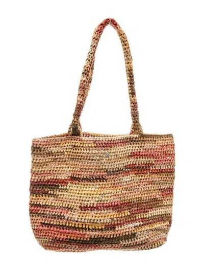 Pre-owned Helen Kaminski Straw Shoulder Bag In Neutral
