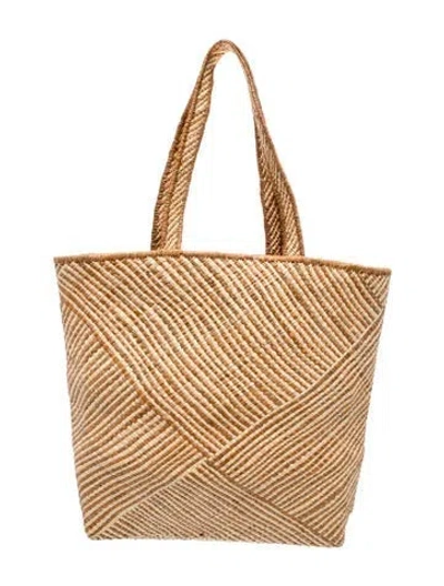 Pre-owned Helen Kaminski Straw Tote In Neutral