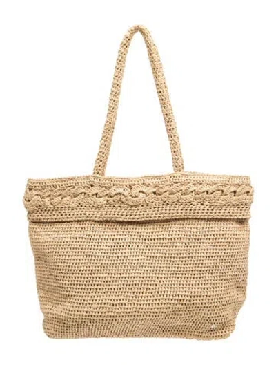 Pre-owned Helen Kaminski Straw Tote In Neutrals