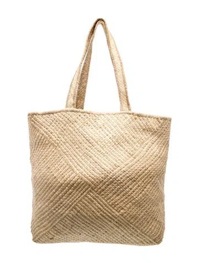 Pre-owned Helen Kaminski Straw Tote In Neutrals