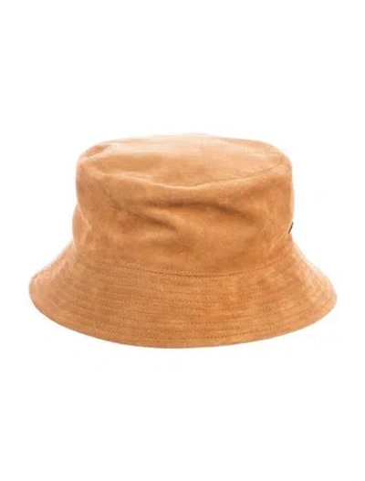 Pre-owned Helen Kaminski Suede Bucket Hat In Neutrals