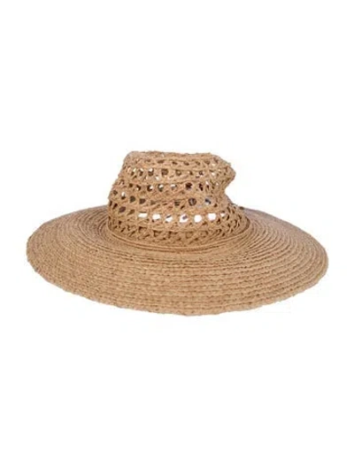 Pre-owned Helen Kaminski Sun Hat In Brown