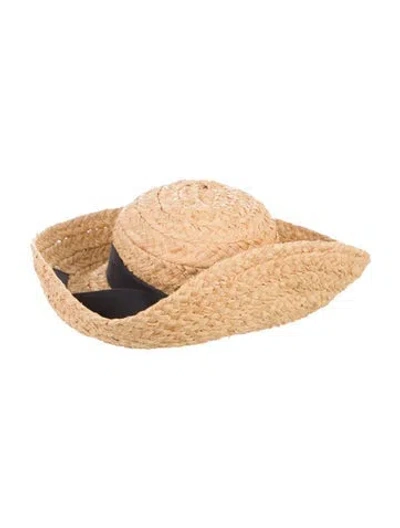 Pre-owned Helen Kaminski Sun Hat In Neutral