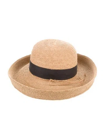 Pre-owned Helen Kaminski Sun Hat In Neutral
