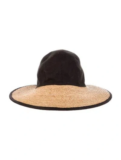 Pre-owned Helen Kaminski Sun Visor Hat In Neutral