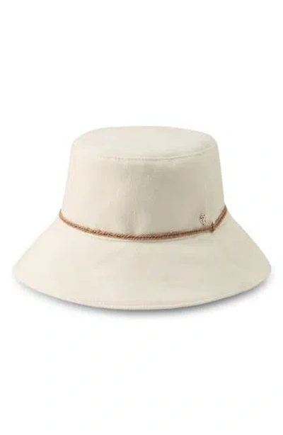 Helen Kaminski Sundar Cotton Bucket Hat In Ecru