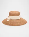 Helen Kaminski Sunlee Raffia Visor In Brown