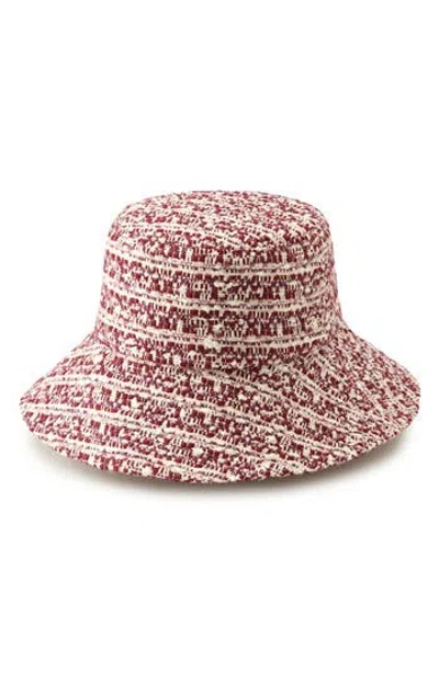 Helen Kaminski Taliah Tweed Bucket Hat In Pink
